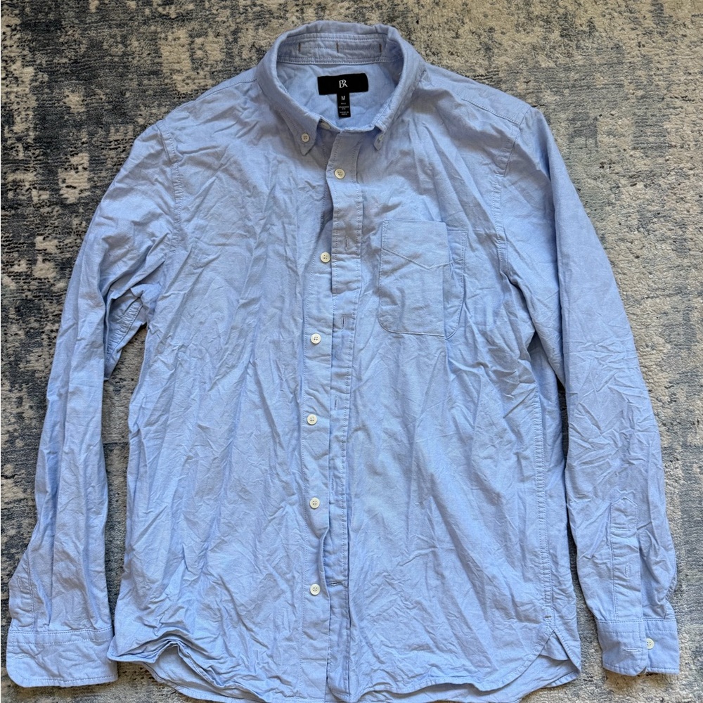 Banana Republic Light Blue OCBD